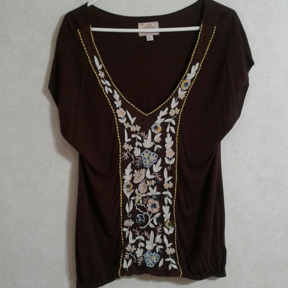 Deletta Tops - SZ S V-NECK SUMMER TOP
